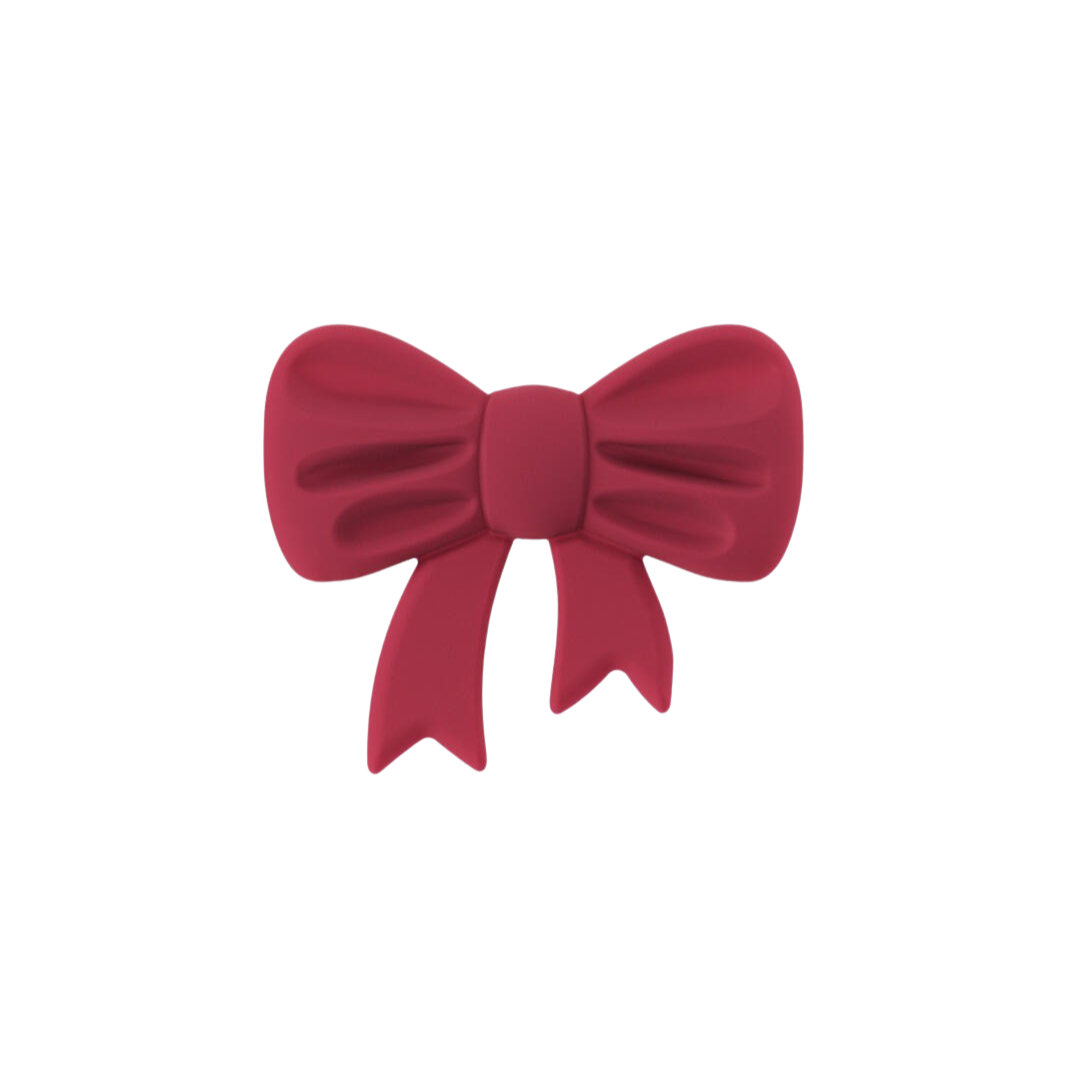 Silicone Bow sticker - Red Velvet